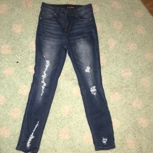 Navy blue jeans